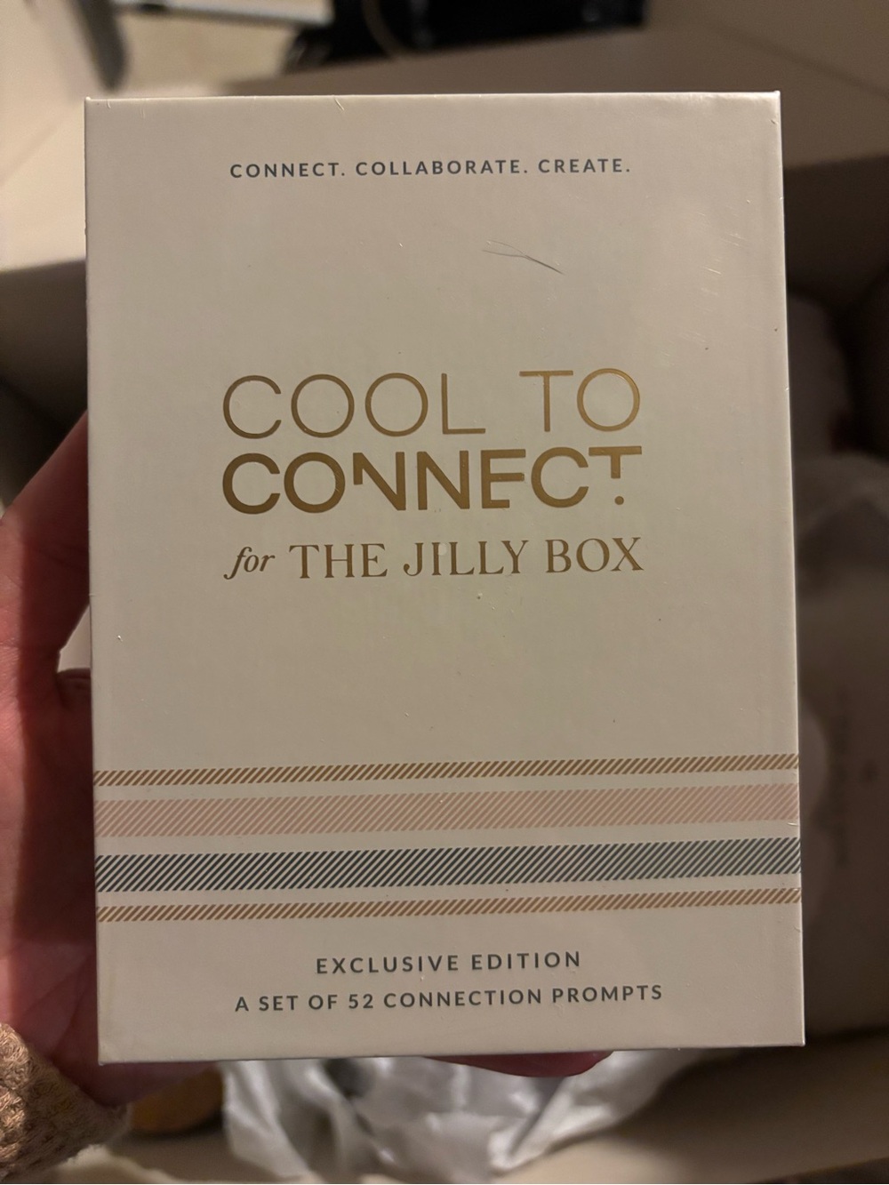 Cool to Connect for The Jilly Box connection prompts